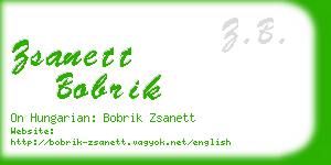 zsanett bobrik business card